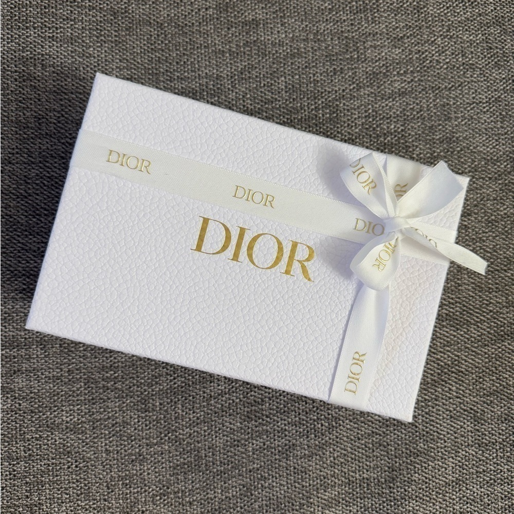 Dior White Empty Small Ribbon Rectangle Gift Box Paper Gift Birthday - Picture 3 of 15